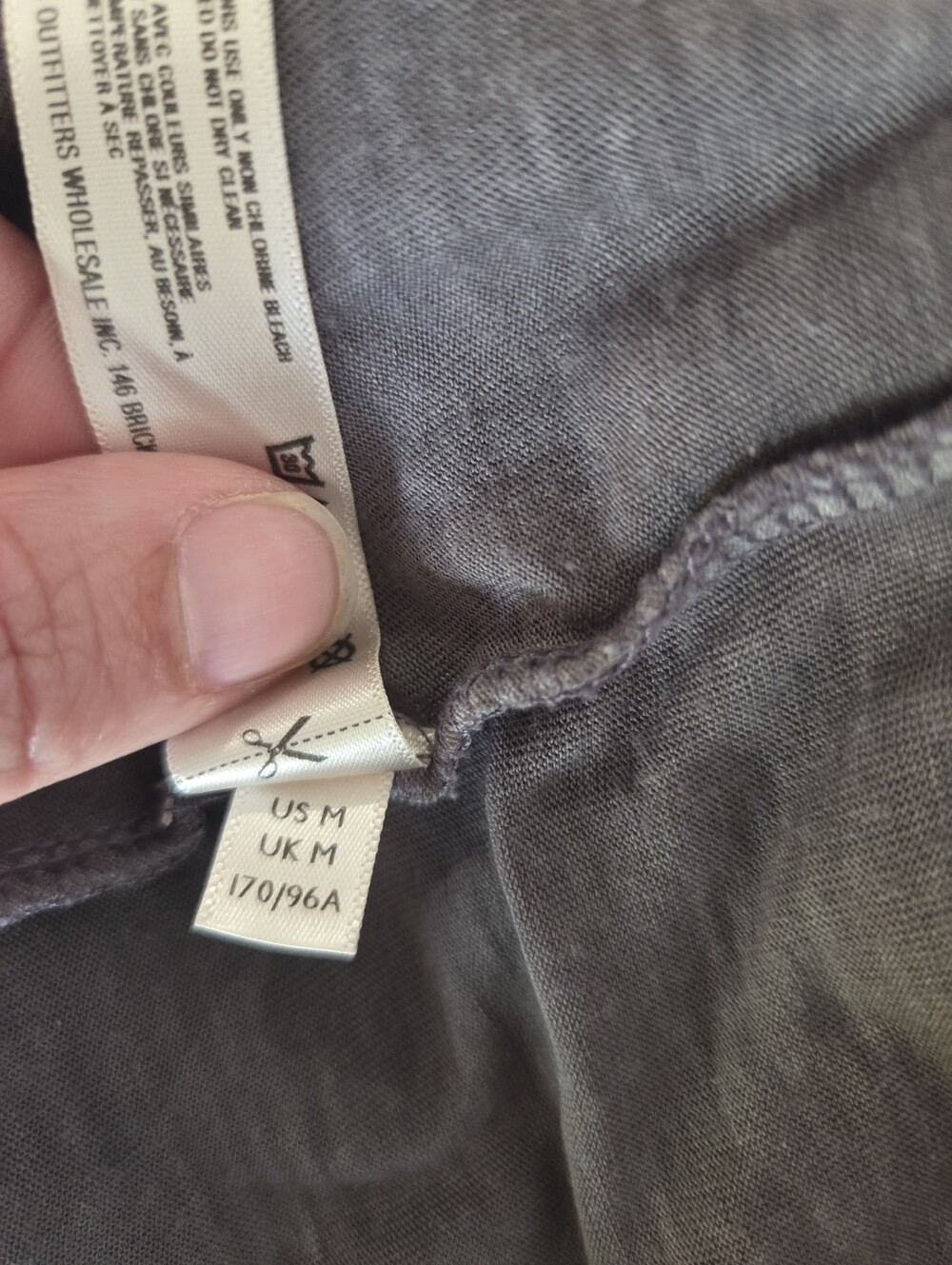 FP Movement Free People Can't Stop Won't Stop Graphic Tee Charcoal Gray Size M - Picture 6 of 9